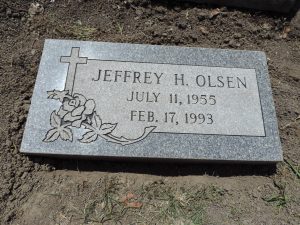 jeffrey harvey gravestone