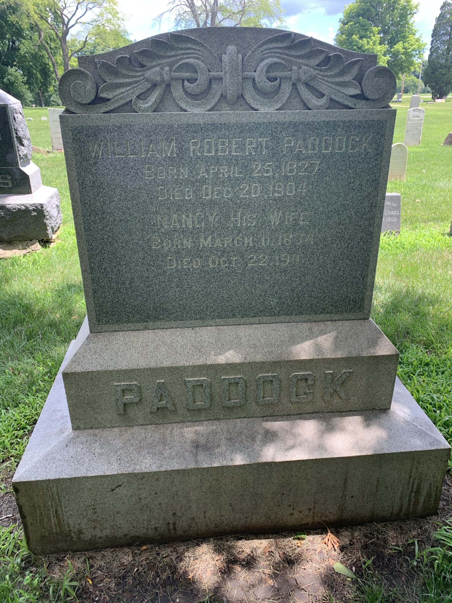 Paddock Nancy Paddock, Nancy S. (Stickney) (1834-1911) – Fort Hill Cemetery